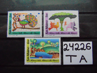 Фото марки Сан Марино серия 1989г **