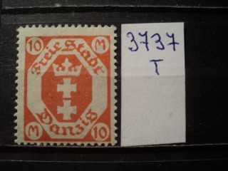 Фото марки Германская оккупация Данцига 1922г *