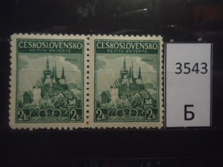 Фото марки Чехословакия сцепка **