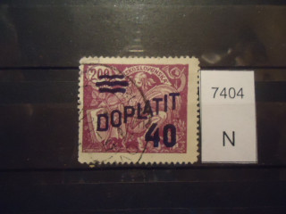 Фото марки Чехословакия 1926г Доплатная марка