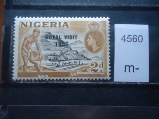 Фото марки Брит. Нигерия 1956г надпечатка *