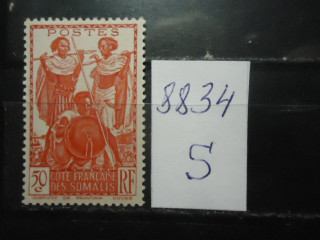 Фото марки Франц. Сомали 1938г **