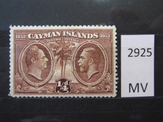 Фото марки Каймановы острова 1932г *