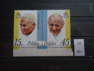 Фото марки Польша сцепка **