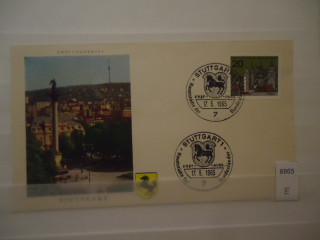 Фото марки Германия ФРГ 1965г конверт КПД