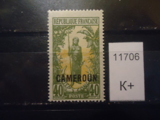 Фото марки Франц. Камерун надпечатка *