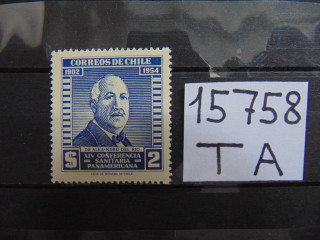 Фото марки Чили марка 1955г **