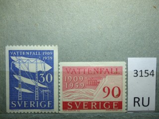 Фото марки Швеция 1959г серия *