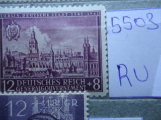 Фото марки Германская оккупация Польши 1942г **