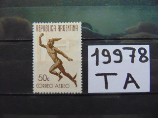 Фото марки Аргентина авиапочта 1945г *