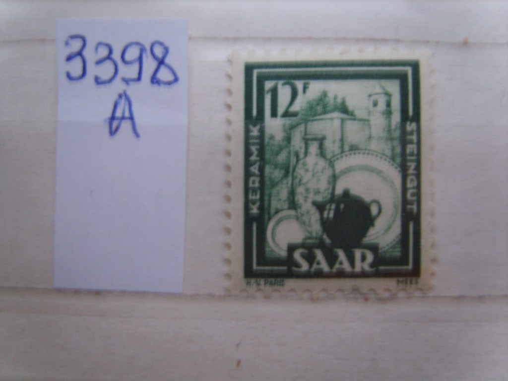 Фото марки Германская СААР 1949г *