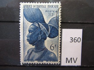 Фото марки Франц. Африка 1947г