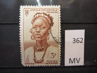 Фото марки Франц. Африка 1947г **