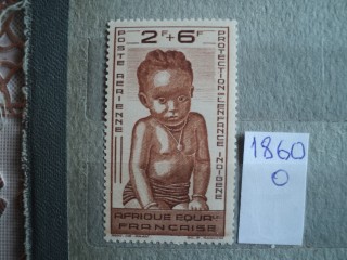 Фото марки Франц. Экватор. Африка 1942г **