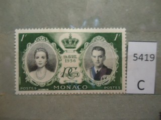 Фото марки Монако 1956г *