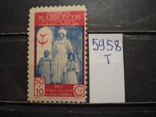 Фото марки Испан. Марокко 1947г *