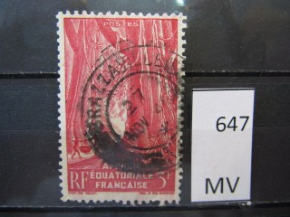 Фото марки Франц. Экваториальная Африка 1946г