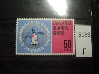 Фото марки Восточная Африка 1966г **