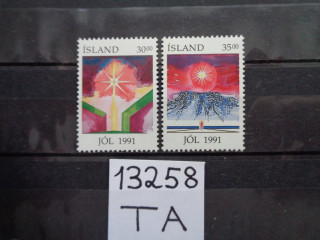 Фото марки Исландия серия 1991г **