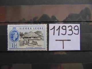 Фото марки Британская Сьерра Леоне 1956г **