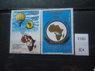 Фото марки Франц. Конго 1991г **