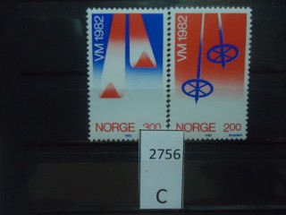 Фото марки Норвегия 1982г серия **