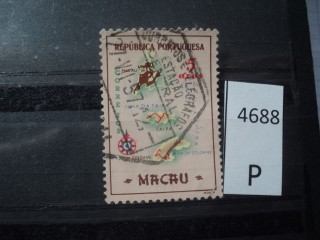 Фото марки Порт. Макао 1956г