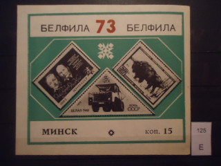 Фото марки СССР 1973г блок **