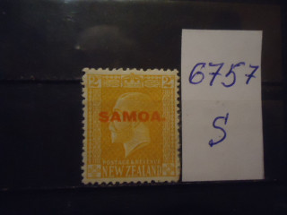 Фото марки Самоа 1921г надпечатка *