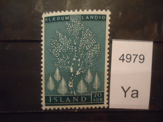 Фото марки Исландия 1957г **