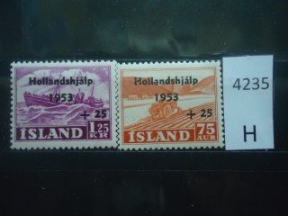 Фото марки Исландия 1953г серия **