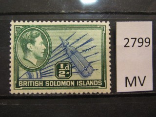 Фото марки Соломоновы острова 1939г *