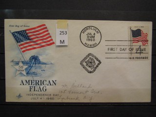 Фото марки США 1960г FDC (первый день гашения)