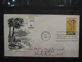 Фото марки США 1966г FDC (первый день гашения)