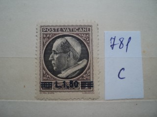 Фото марки Ватикан 1940г *