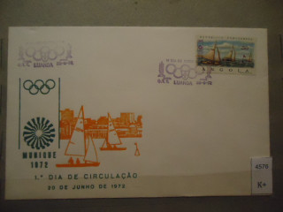 Фото марки Португальская Ангола 1972г конверт