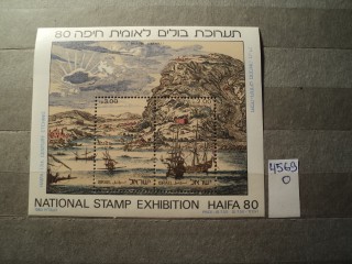 Фото марки Израиль блок 1980г **