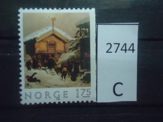 Фото марки Норвегия 1982г **