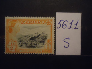 Фото марки Свазиленд 1956г **
