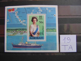 Фото марки Кирибати блок 1982г **