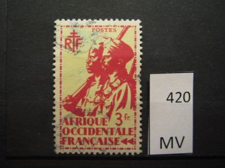 Фото марки Франц. Африка 1945г