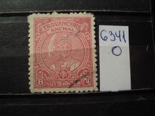 Фото марки Индийский штат Траванкор 1946г