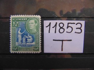 Фото марки Британский Св. Винсент 1938г **