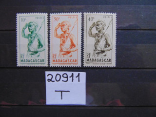 Фото марки Французский Мадагаскар 1946г **