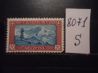 Фото марки Швейцария 1929г **