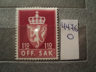 Фото марки Норвегия 1980г **