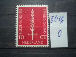 Фото марки Нидерланды 1955г **