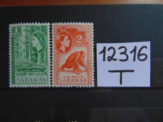 Фото марки Британский Саравак 1955г **