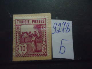 Фото марки Тунис. Вырезка из конверта *