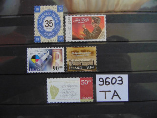 Фото марки Исландия подборка одиночных марок 1997-99 **